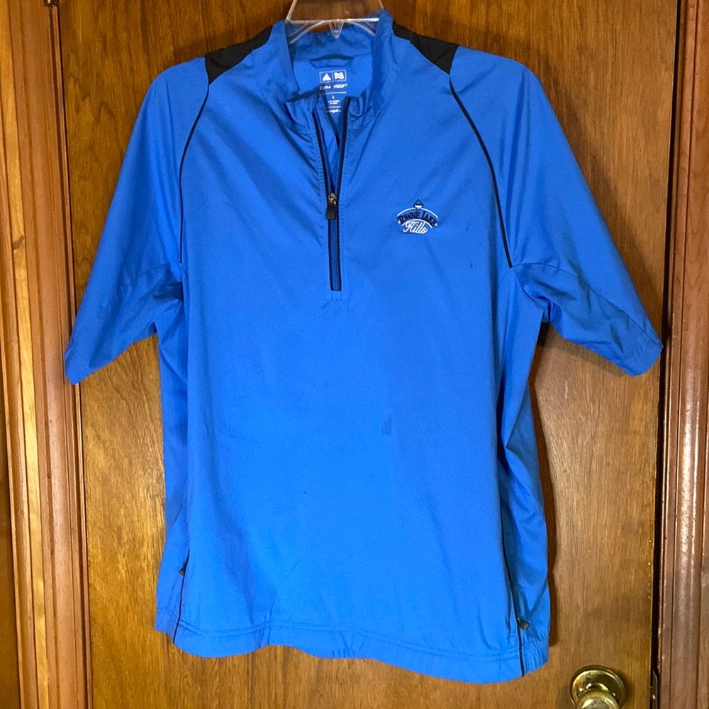 Adidas Climaproof  Quarter Zip Short Sleeve Jacket